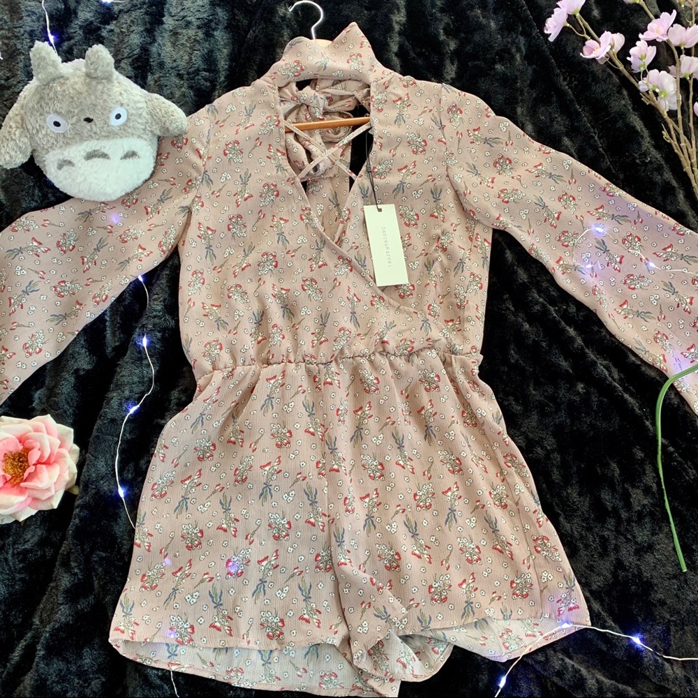 Dance and Marvel Floral Long Sleeve Romper